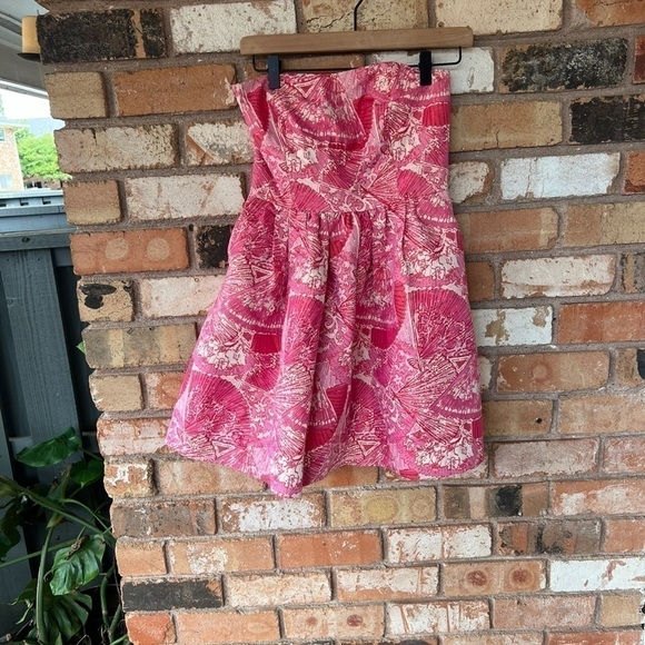 Lilly Pulitzer Strapless Dress spring summer - Picture 2 of 7